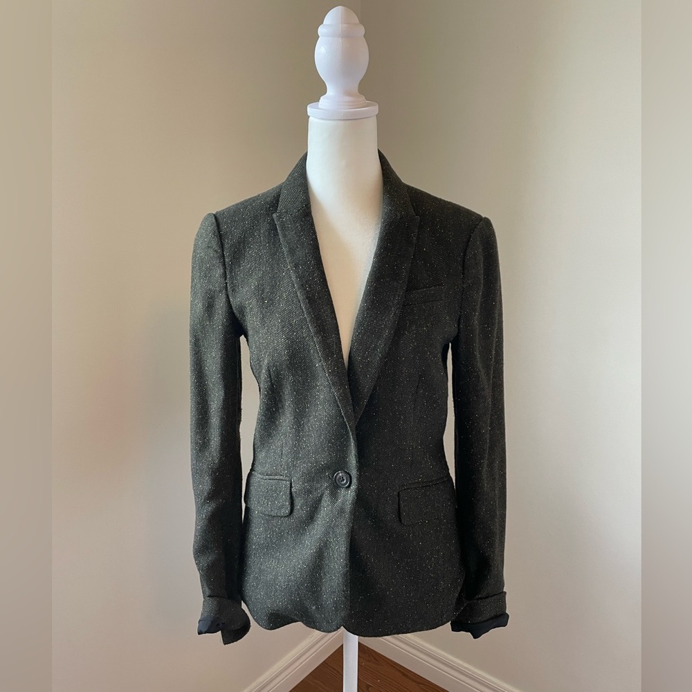 RW&CO. Twill Flannel Fitted Blazer